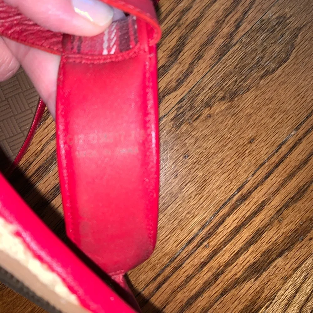 Cole Haan Leather Espadrille Thong Sandals